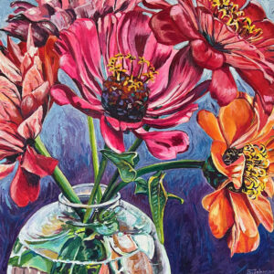 Brilliant Zinnias